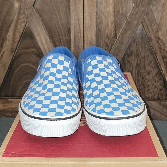 Vans Classic Slip On Checkerboard Shoes Size 5.5 Youth / Women 7 - Picture 3 of 13